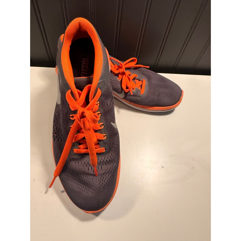 Nike Flex Experience RN 5 Mens Running Shoes Grey Orange 830369-003 Size 8